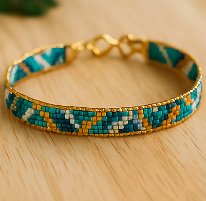 Pulsera Azul Miyuki